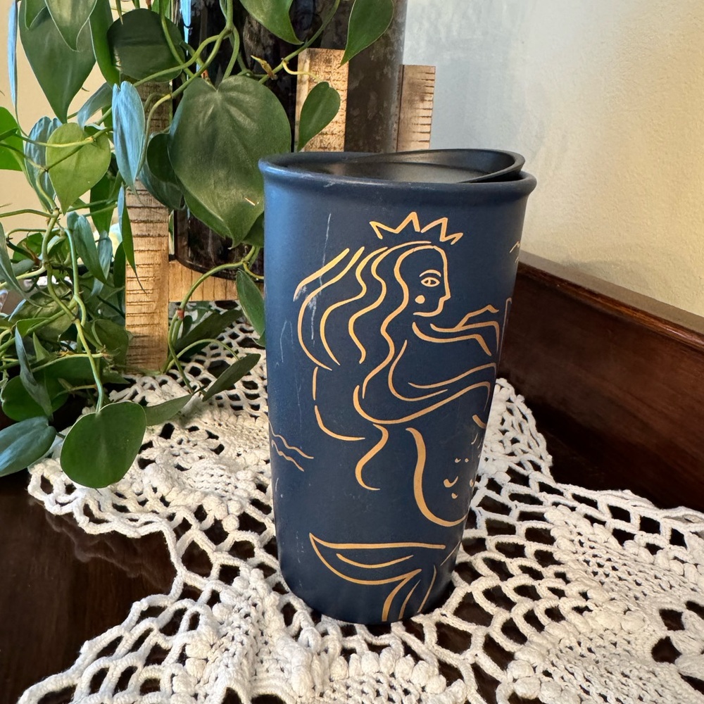 Starbucks Siren Mermaid ceramic tumbler. 2017 Anniversary edition.